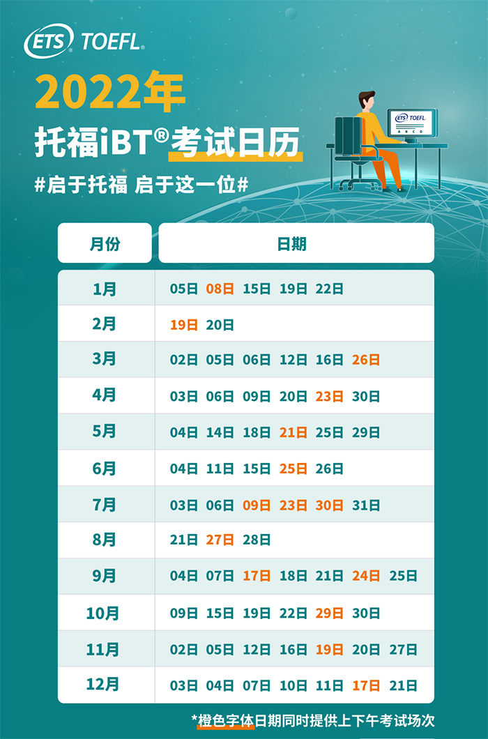 3 2022年2月新增7個托福考點(diǎn)，附全年考期日歷2.jpg