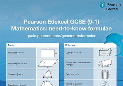 A Level備考：Edexcel GCSE和IGCSE數學公式表
