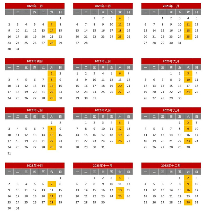 2023年中國大陸雅思考點及考試時間