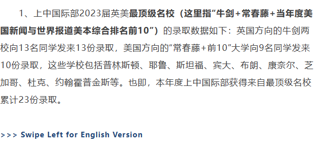 上海中學國際部(上中國際)，上海首家公立國際部
