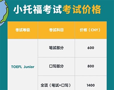 2025年上半年小托福考試時間表_報名流程