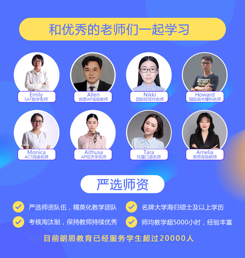 朗思教育托福一對一培訓老師們
